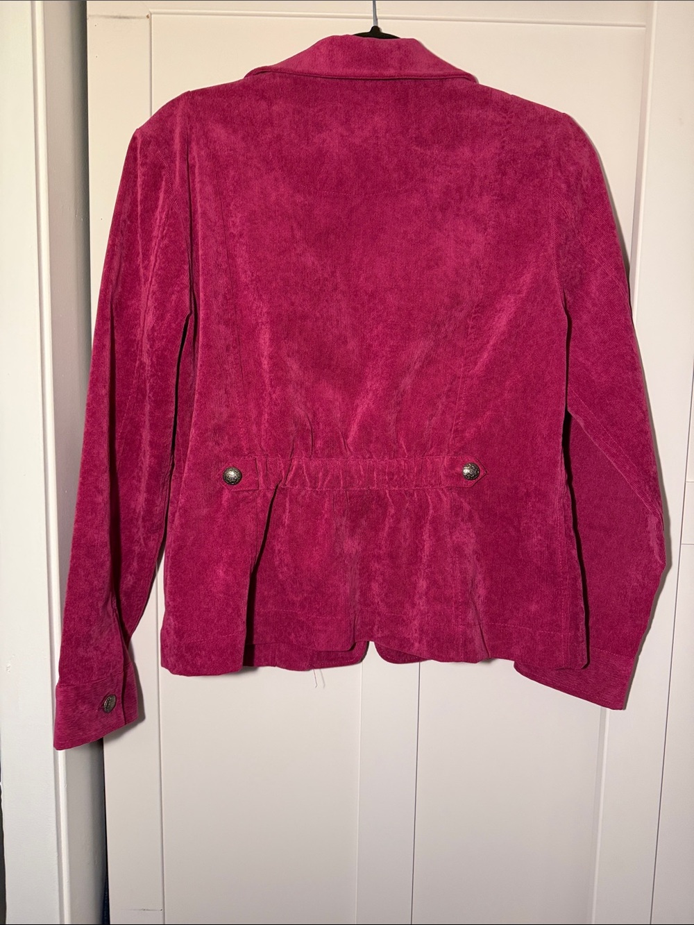 Christopher & Banks Raspberry Suede Zip Jacket - Picture 2 of 2